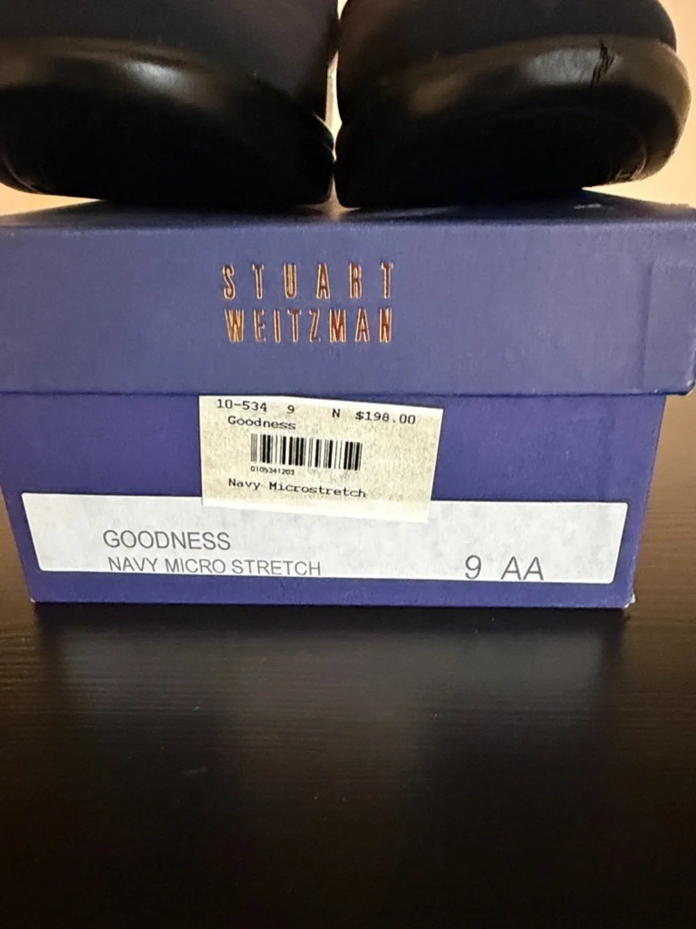 Stuart Weitzman Navy Slip-On Loafers for Women